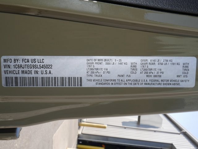 New 2025 Jeep Gladiator Mojave w/ Convenience Group image 27