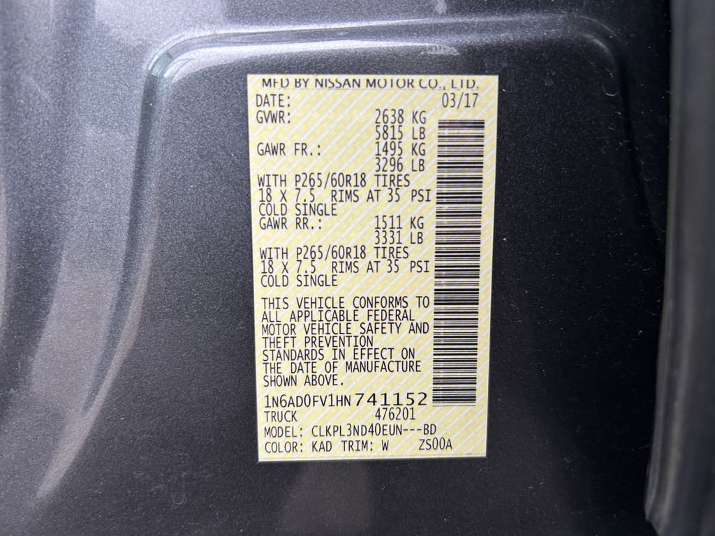 Used 2017 Nissan Frontier SL image 34