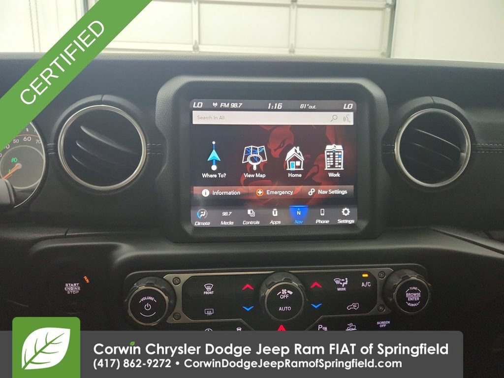 Certified 2020 Jeep Gladiator Overland AWD/4WD image 26