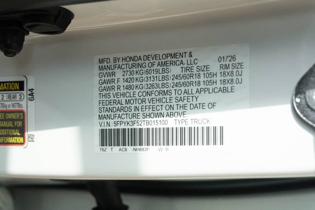 Certified 2026 Honda Ridgeline RTL image 34