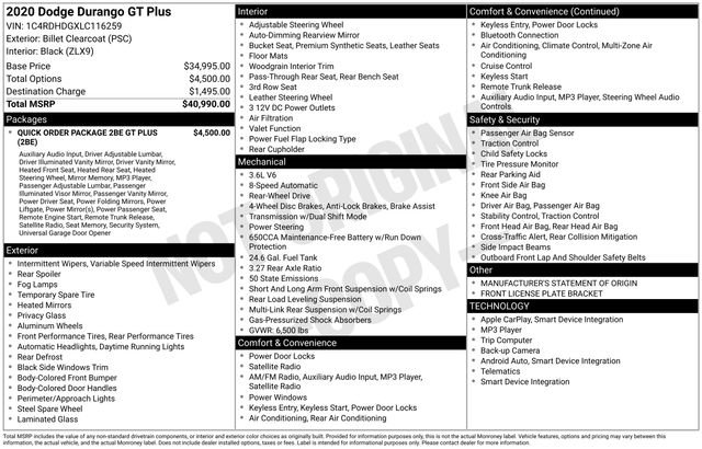 Used 2020 Dodge Durango GT image 4