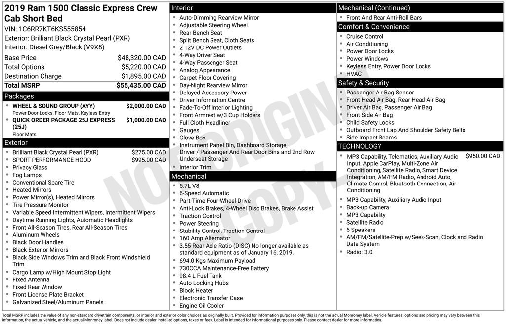 Used 2019 RAM 1500 Express w/ Wheel & Sound Group AWD/4WD image 26
