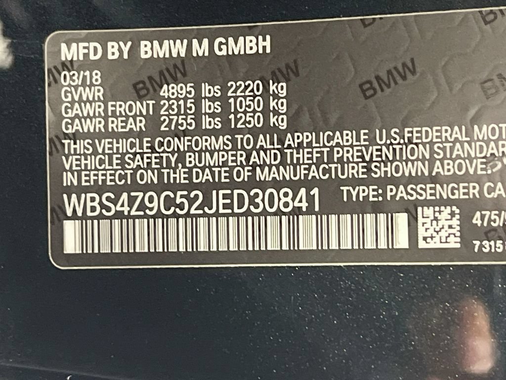 Used 2018 BMW M4 Convertible w/ Competition Package RWD image 29