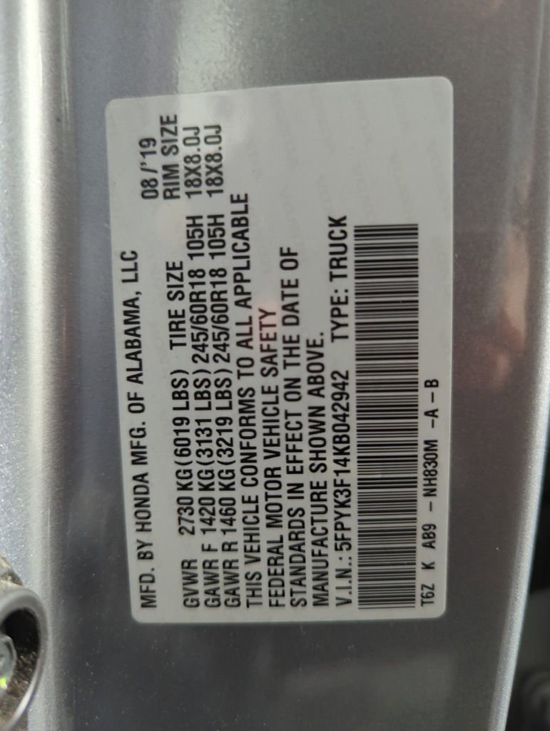 Used 2019 Honda Ridgeline Sport image 25