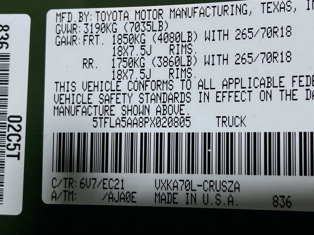 Used 2023 Toyota Tundra SR5 w/ SR5 Premium Package RWD image 28