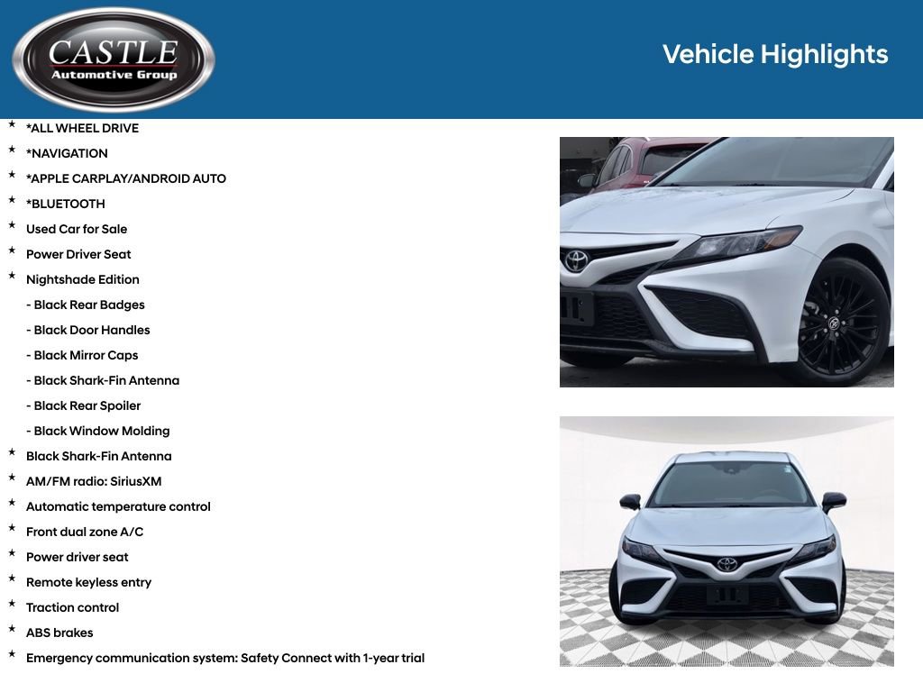 Used 2022 Toyota Camry SE w/ Convenience Package image 3