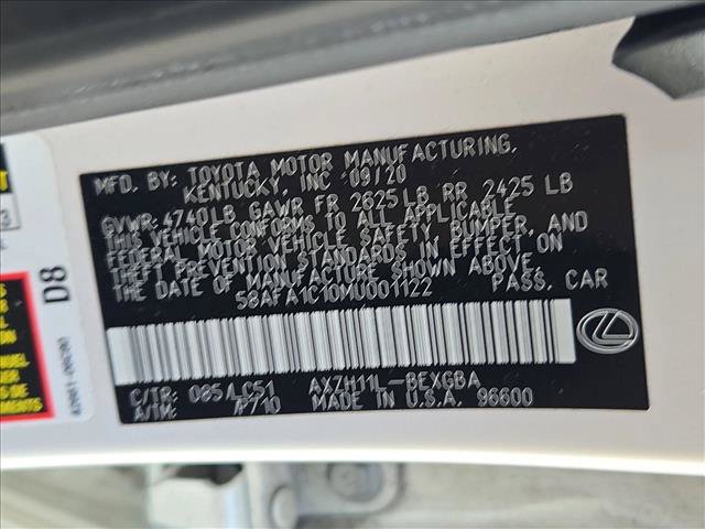 Used 2021 Lexus ES 300h Ultra Luxury w/ Accessory Package 2 FWD image 14