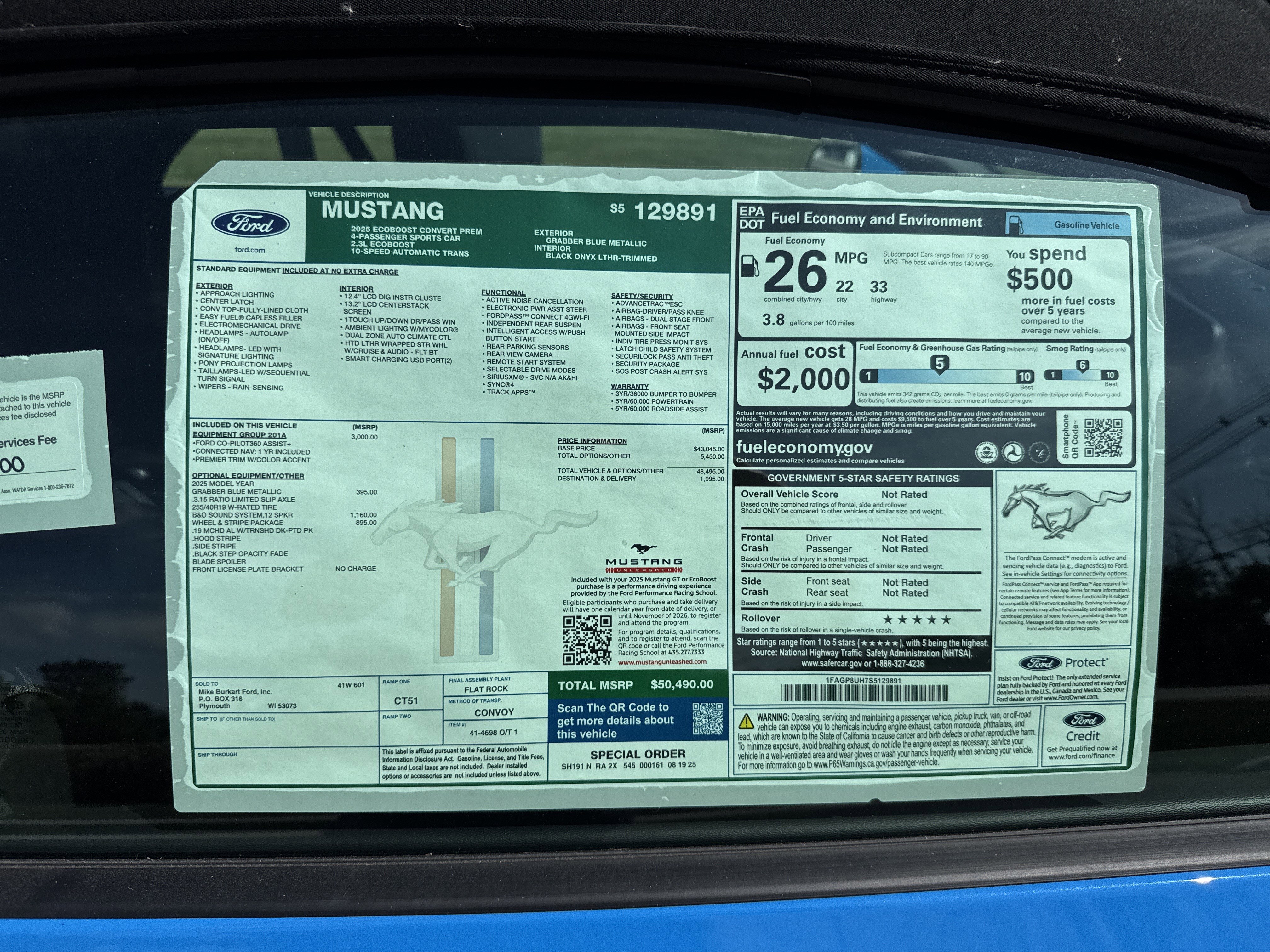 New 2025 Ford Mustang Premium image 7