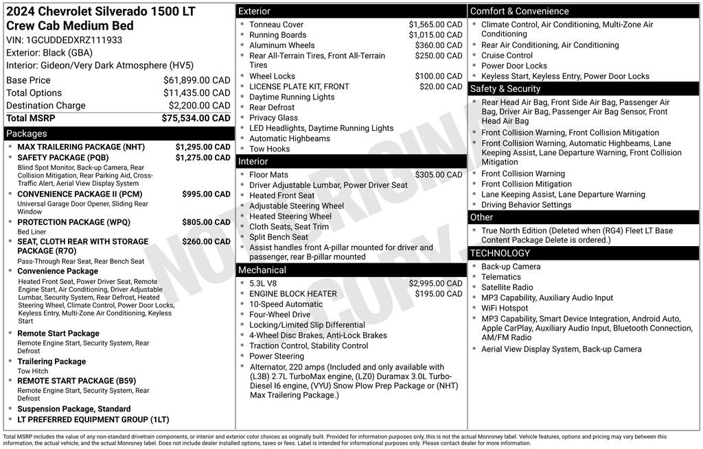 Used 2024 Chevrolet Silverado 1500 LT w/ Max Trailering Package AWD/4WD image 9