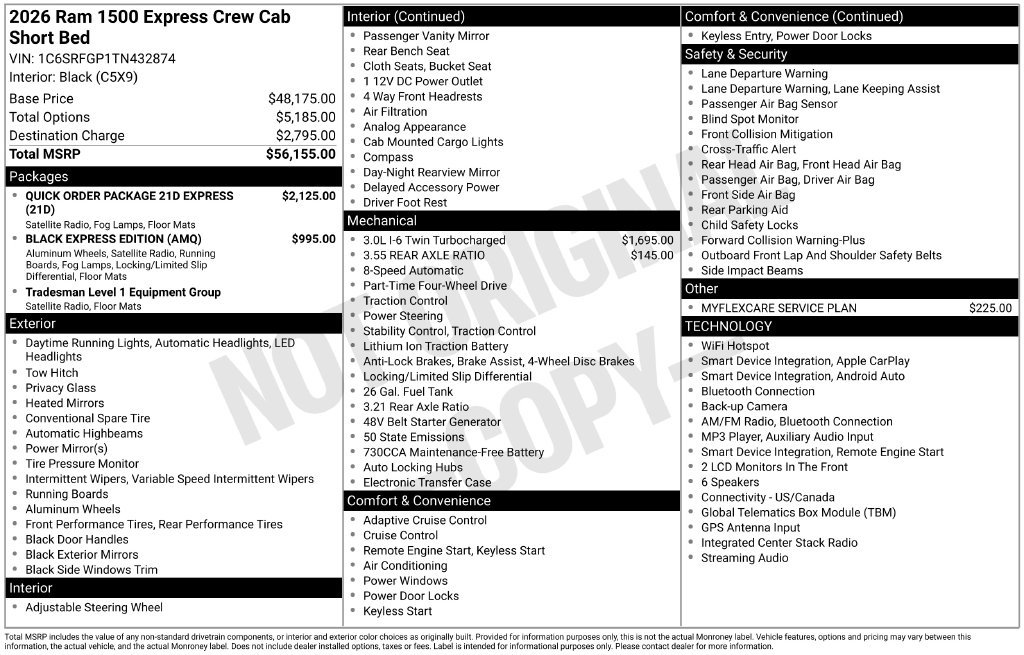 New 2026 RAM 1500 Express AWD/4WD image 5