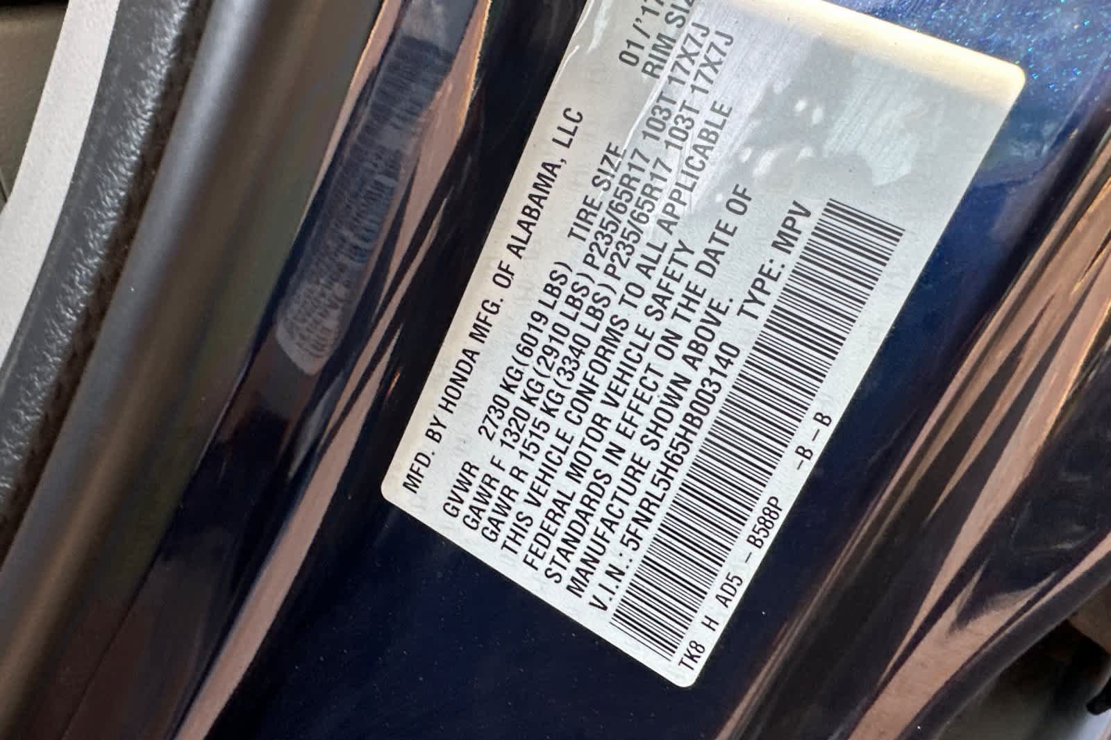 Used 2017 Honda Odyssey EX-L image 30