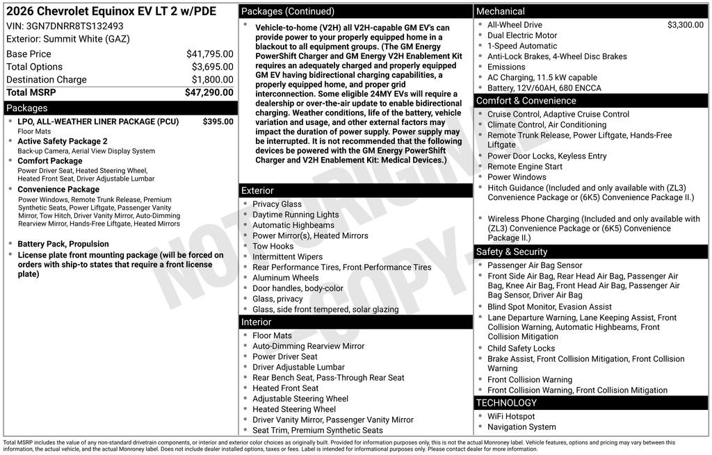 New 2026 Chevrolet Equinox EV LT AWD/4WD image 4