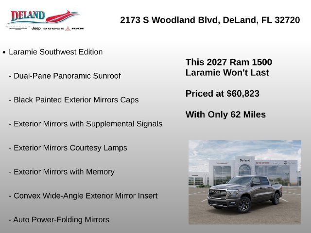 New 2027 RAM 1500 Laramie w/ Laramie Southwest Edition AWD/4WD image 15