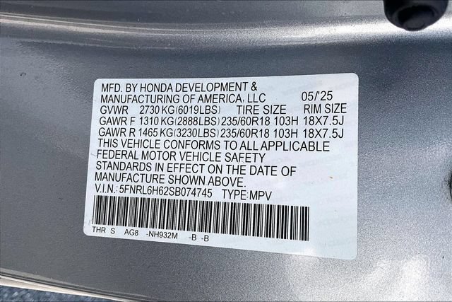 Used 2025 Honda Odyssey EX-L image 17