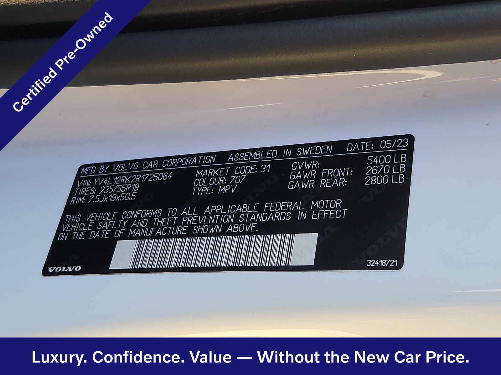 Certified 2024 Volvo XC60 B5 Core w/ Protection Package Premier AWD/4WD image 28
