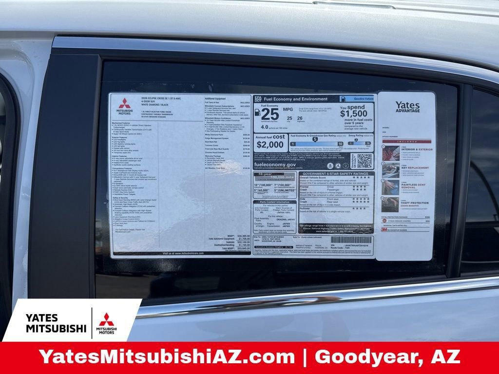 New 2026 Mitsubishi Eclipse Cross SE AWD/4WD image 6