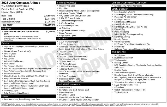 New 2026 Jeep Compass Latitude AWD/4WD image 4
