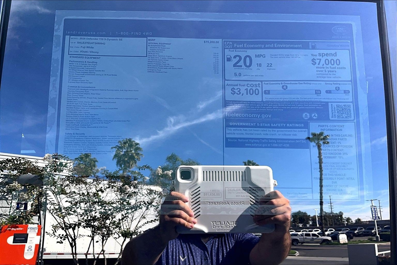 New 2026 Land Rover Defender 110 X-Dynamic SE image 14