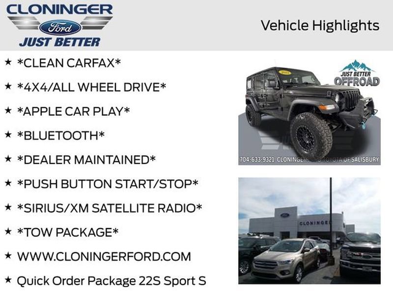 Used 2022 Jeep Wrangler Unlimited Sport image 4