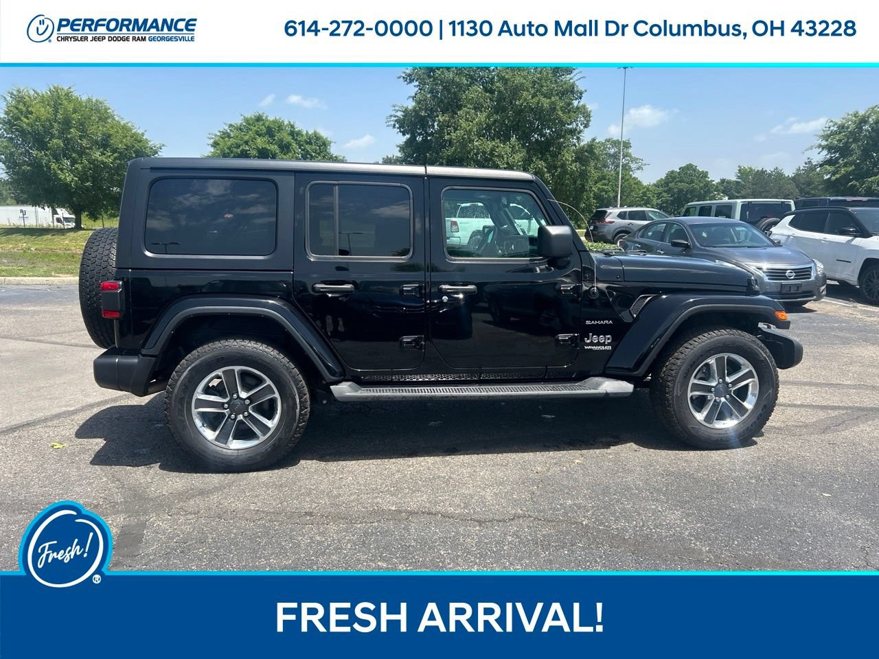 Used 2021 Jeep Wrangler Unlimited Sahara w/ Uconnect 4C Nav & Sound Group AWD/4WD image 3