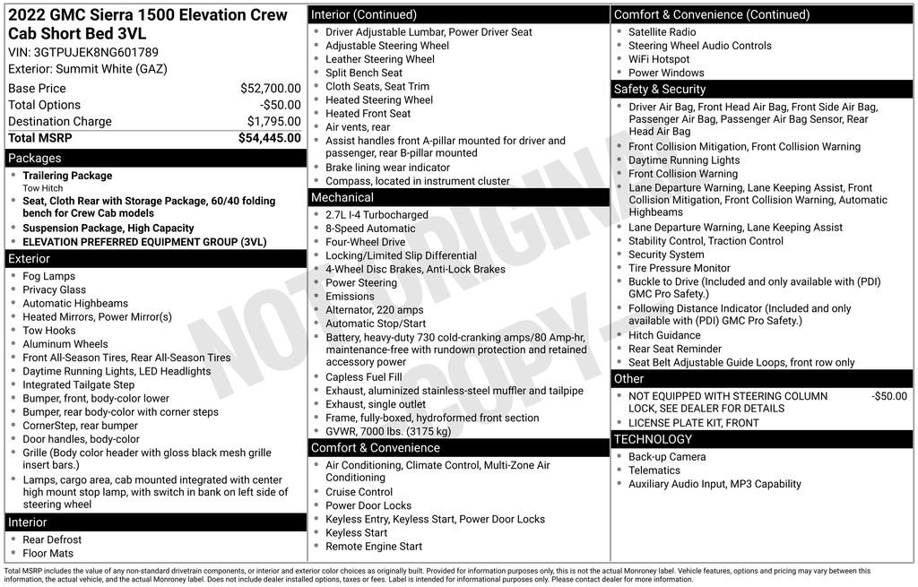 Used 2022 GMC Sierra 1500 Elevation AWD/4WD image 32