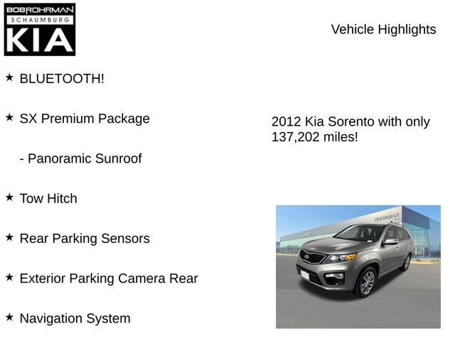 Used 2012 Kia Sorento SX w/ SX Premium Pkg image 7