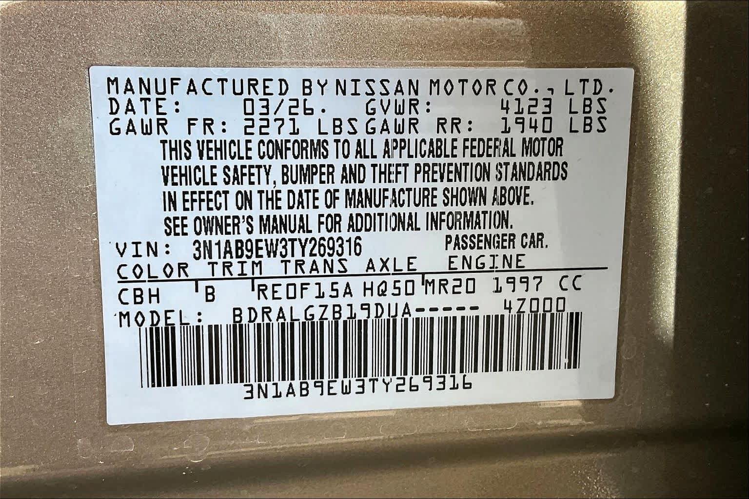 New 2026 Nissan Sentra SL FWD image 19
