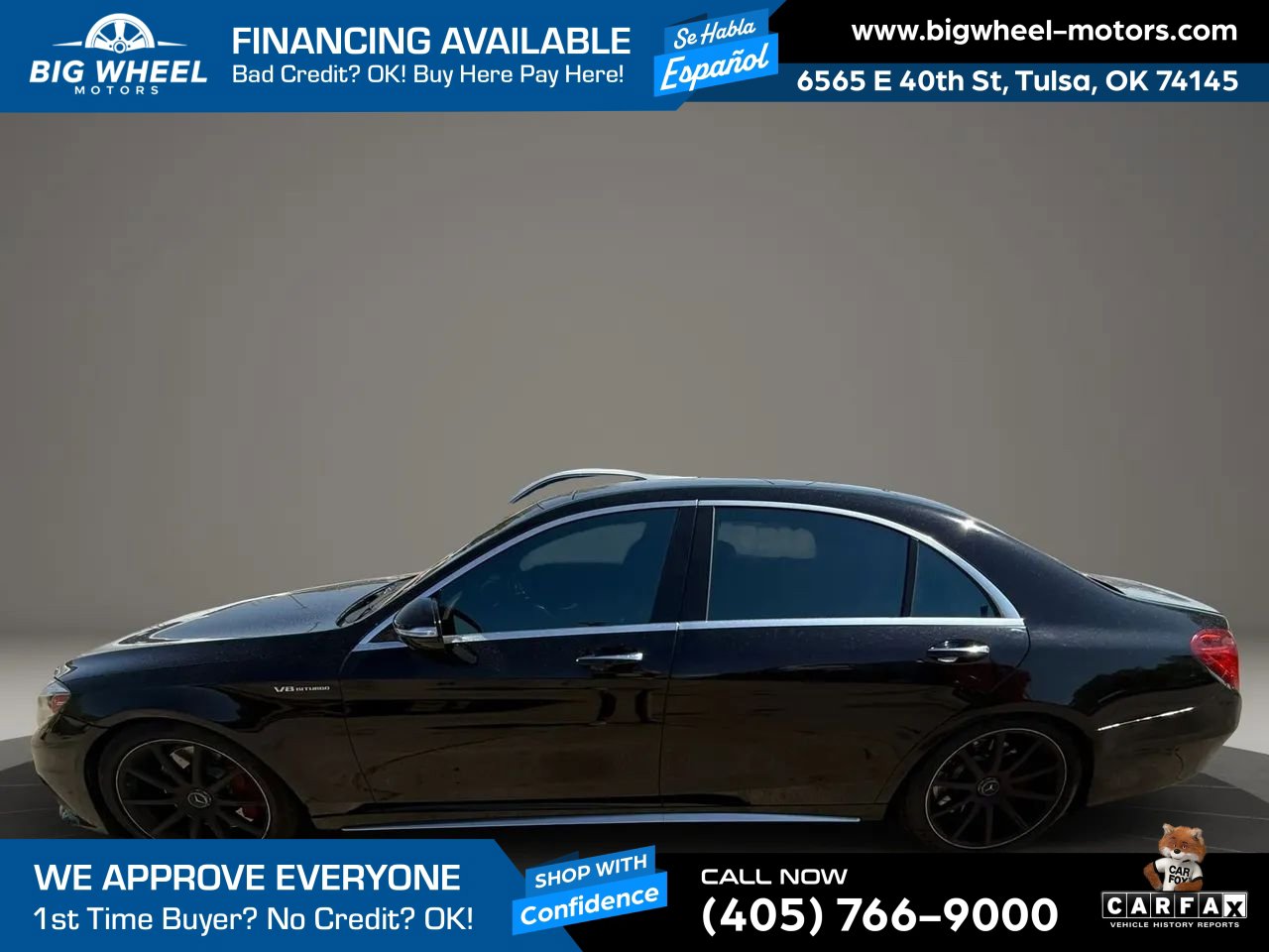 Used 2016 Mercedes-Benz S 63 AMG 4MATIC Sedan w/ Rear Seat Package image 2