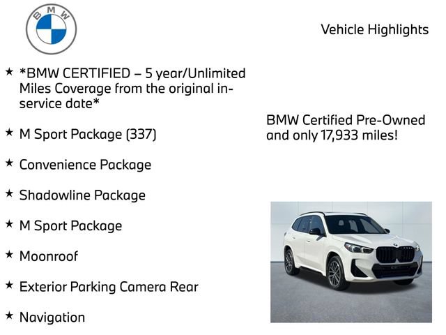 Used 2023 BMW X1 xDrive28i w/ M Sport Package AWD/4WD image 11