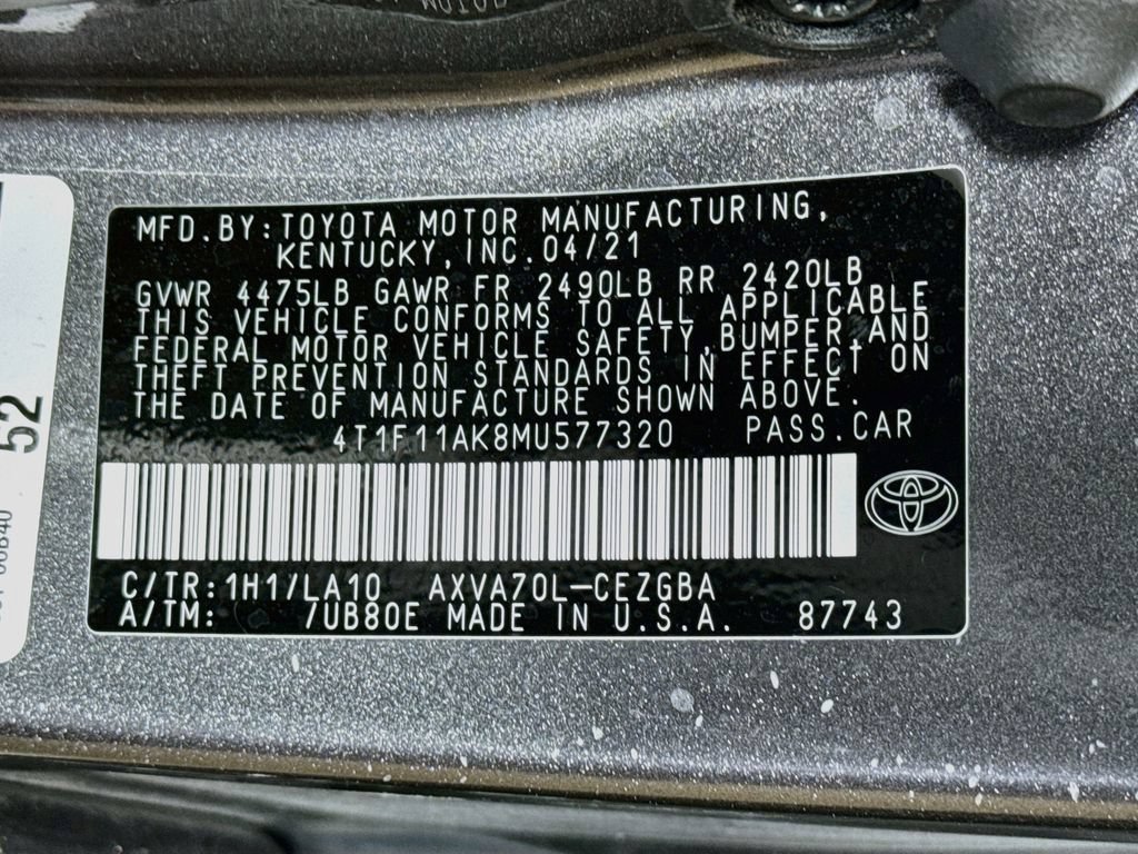 Used 2021 Toyota Camry XLE FWD image 41