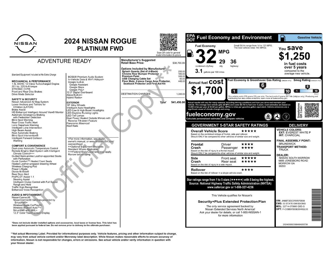 Used 2024 Nissan Rogue Platinum FWD image 36