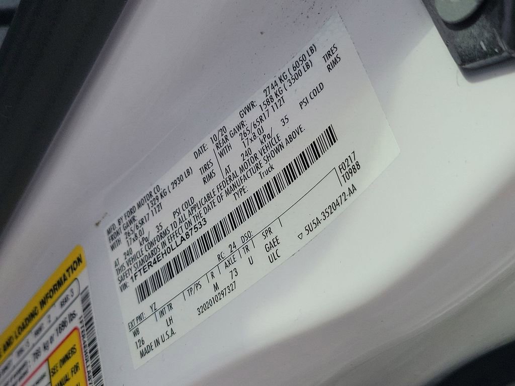 Used 2020 Ford Ranger XLT w/ Equipment Group 301A Mid image 48