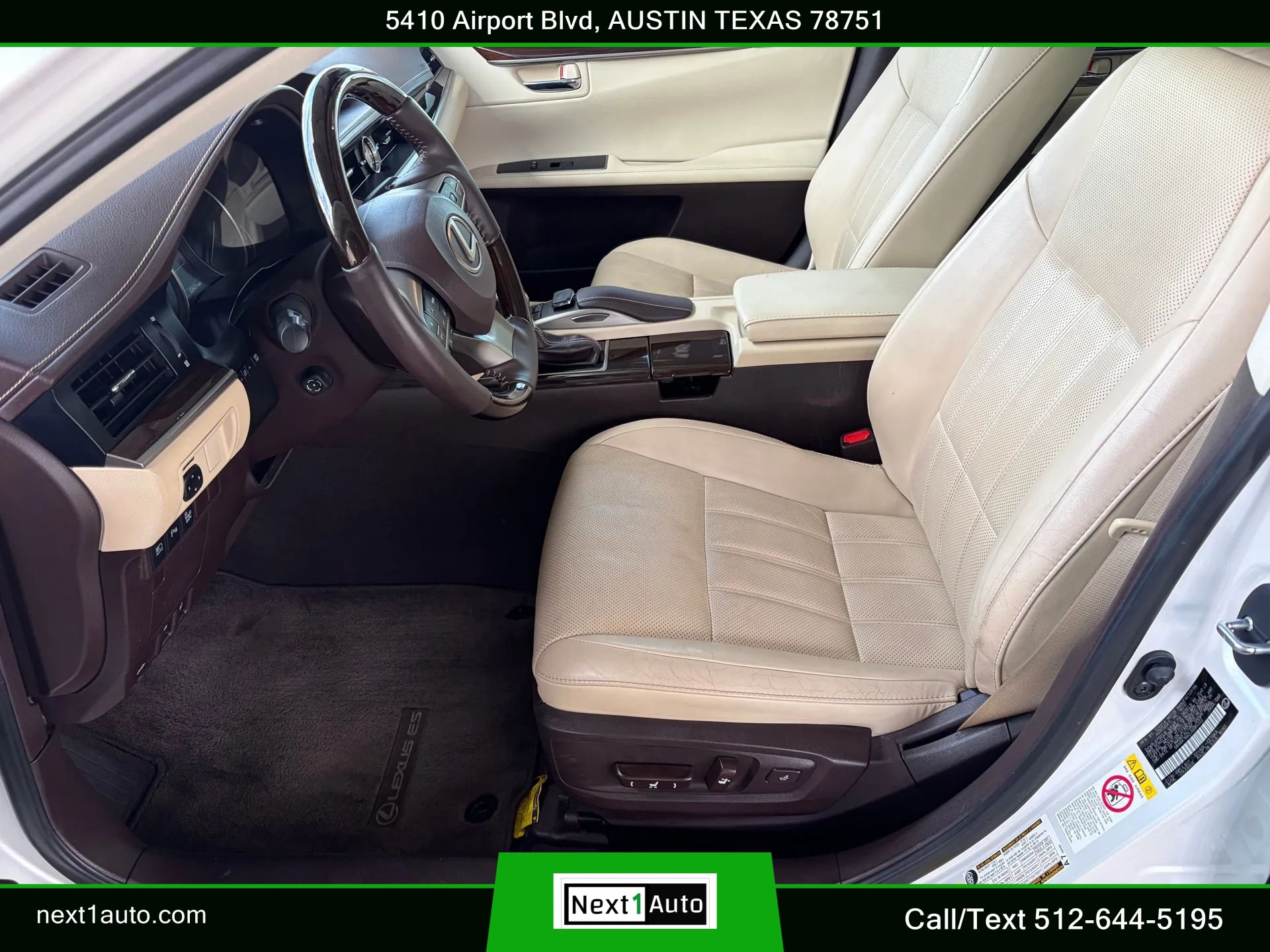 Used 2018 Lexus ES 350 w/ Luxury Package w/Wood Trim FWD image 17
