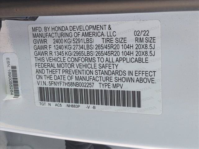 Used 2022 Honda Passport EX-L image 16