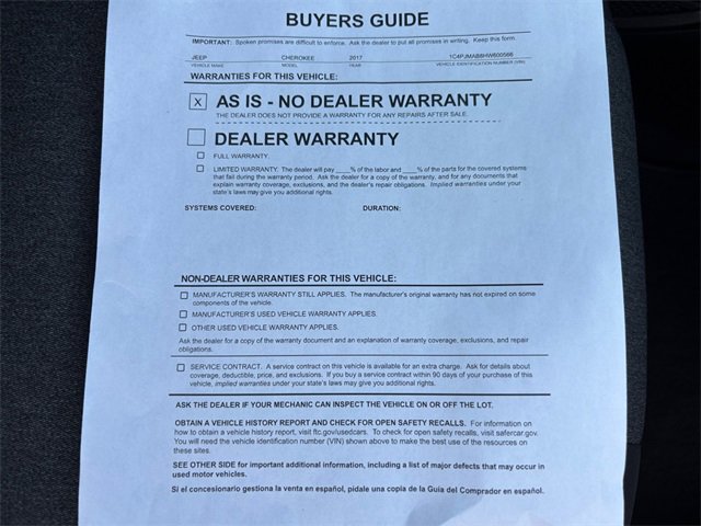 Used 2017 Jeep Cherokee Altitude image 26