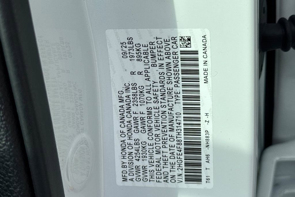 Certified 2026 Honda Civic Sport image 34