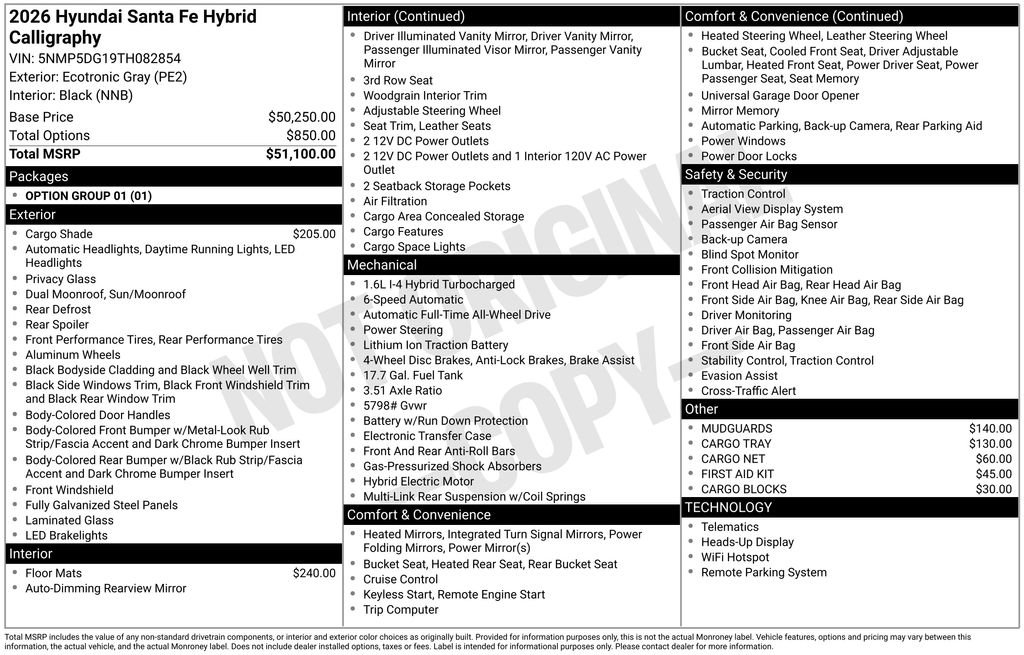 New 2026 Hyundai Santa Fe Calligraphy image 47