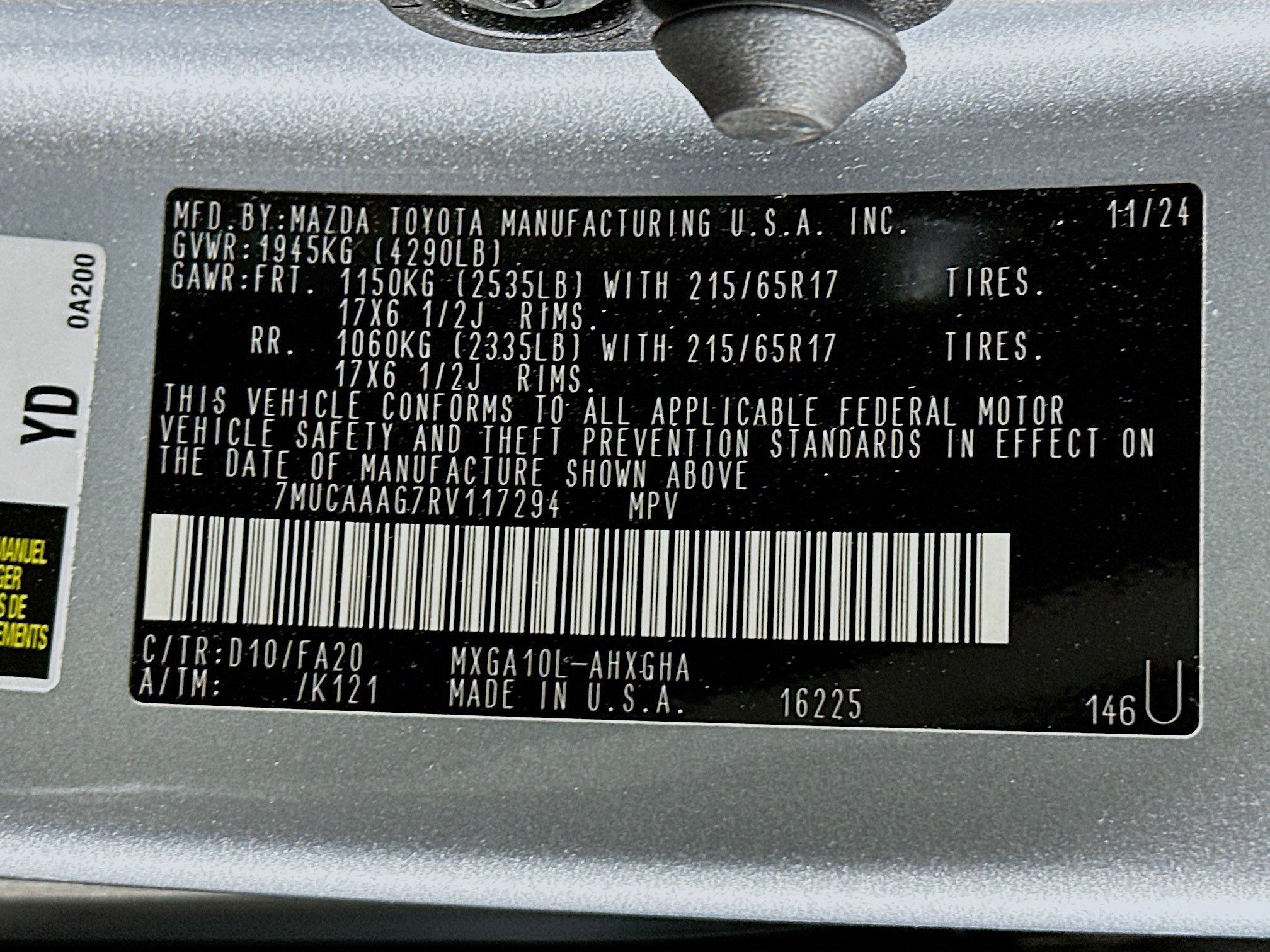 Used 2024 Toyota Corolla Cross LE w/ Black Badges Package (TMS) image 12