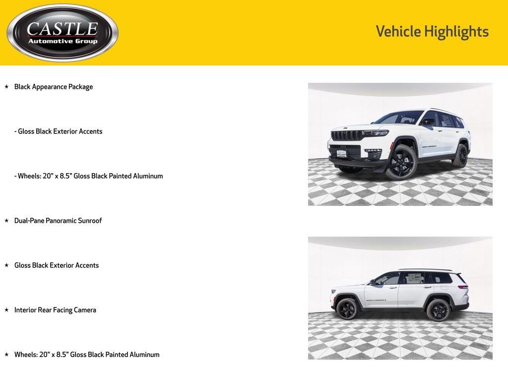 New 2025 Jeep Grand Cherokee L Limited w/ Black Appearance Package image 3