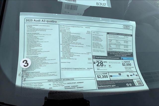 New 2025 Audi A3 2.0T Premium Plus image 18