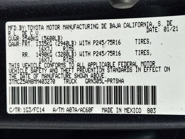 Used 2021 Toyota Tacoma SR5 AWD/4WD image 16