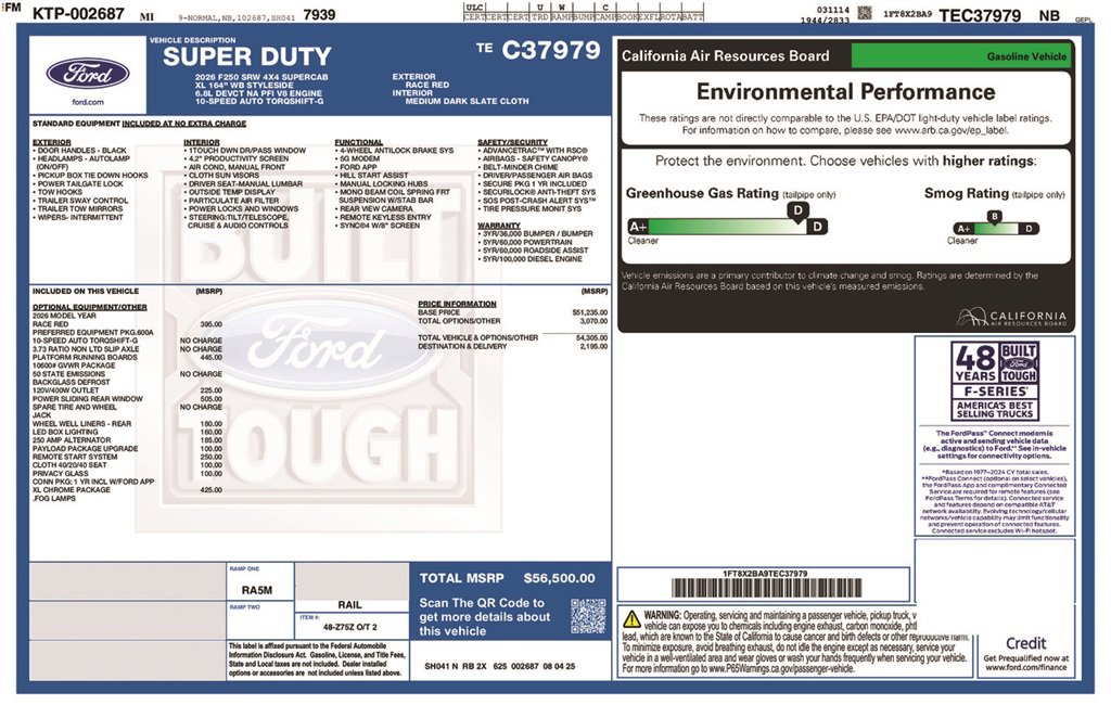 New 2026 Ford F250 XL image 5