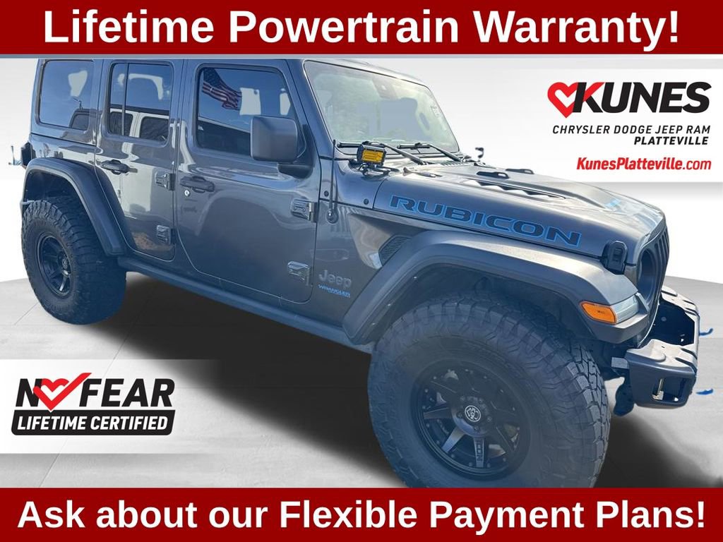 Used 2022 Jeep Wrangler Unlimited Rubicon 4xe w/ Cold Weather Group image 3