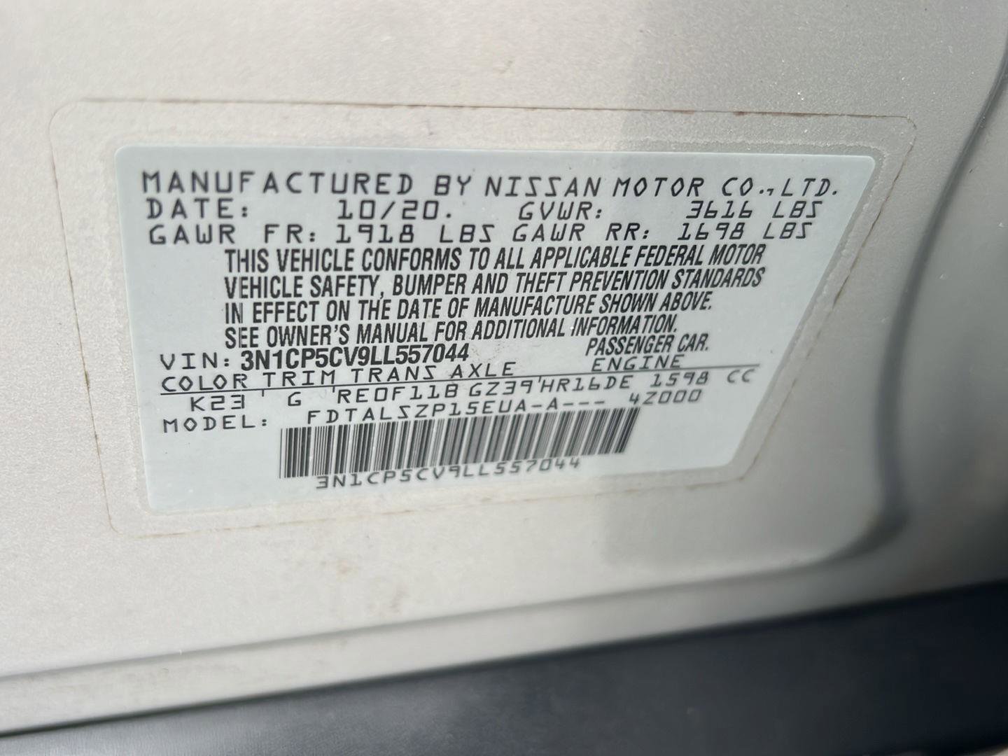 Used 2020 Nissan Kicks SV image 40