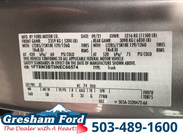 Certified 2022 Ford F350 Lariat w/ Tremor Off-Road Package AWD/4WD image 37