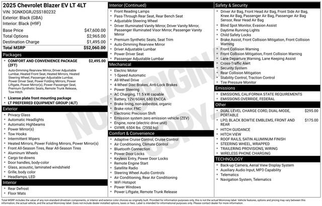 New 2025 Chevrolet Blazer EV LT image 3