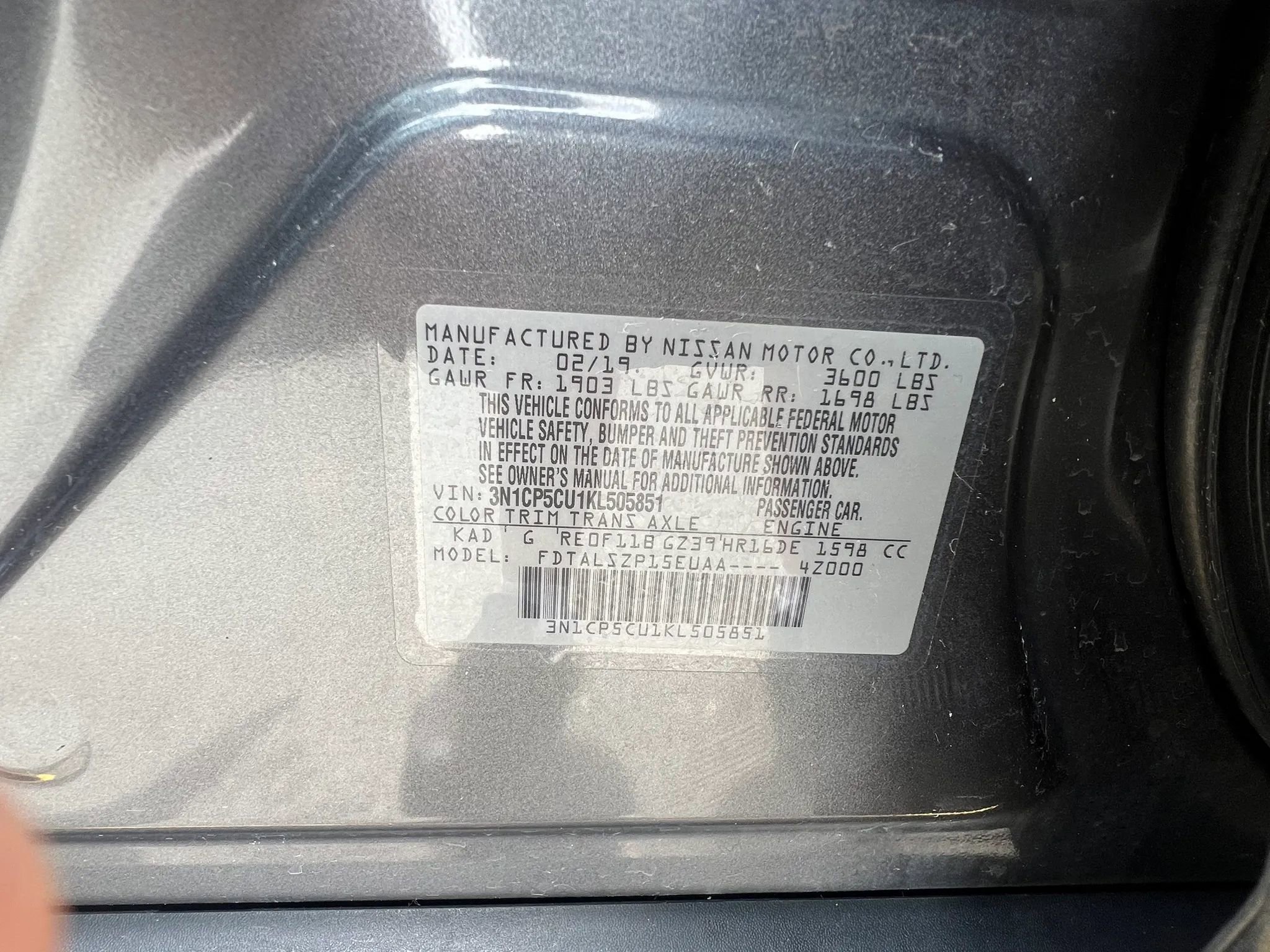 Used 2019 Nissan Kicks SV FWD image 31
