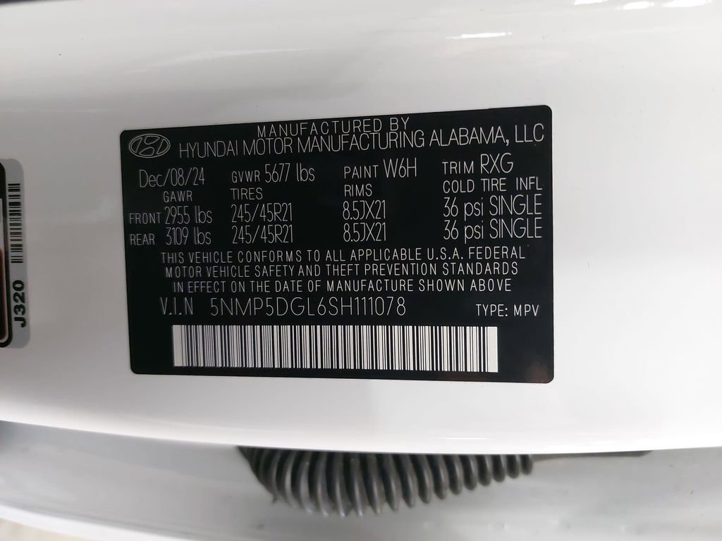 Certified 2025 Hyundai Santa Fe Calligraphy image 37