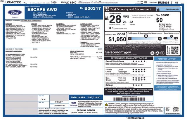 Used 2024 Ford Escape Active AWD/4WD image 25