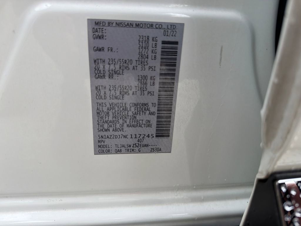 Certified 2022 Nissan Murano Platinum w/ Cargo Package image 38